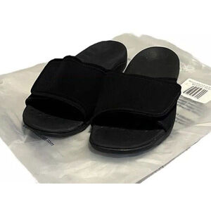 Medical Soles Slides Sandals Black Size M7 W8